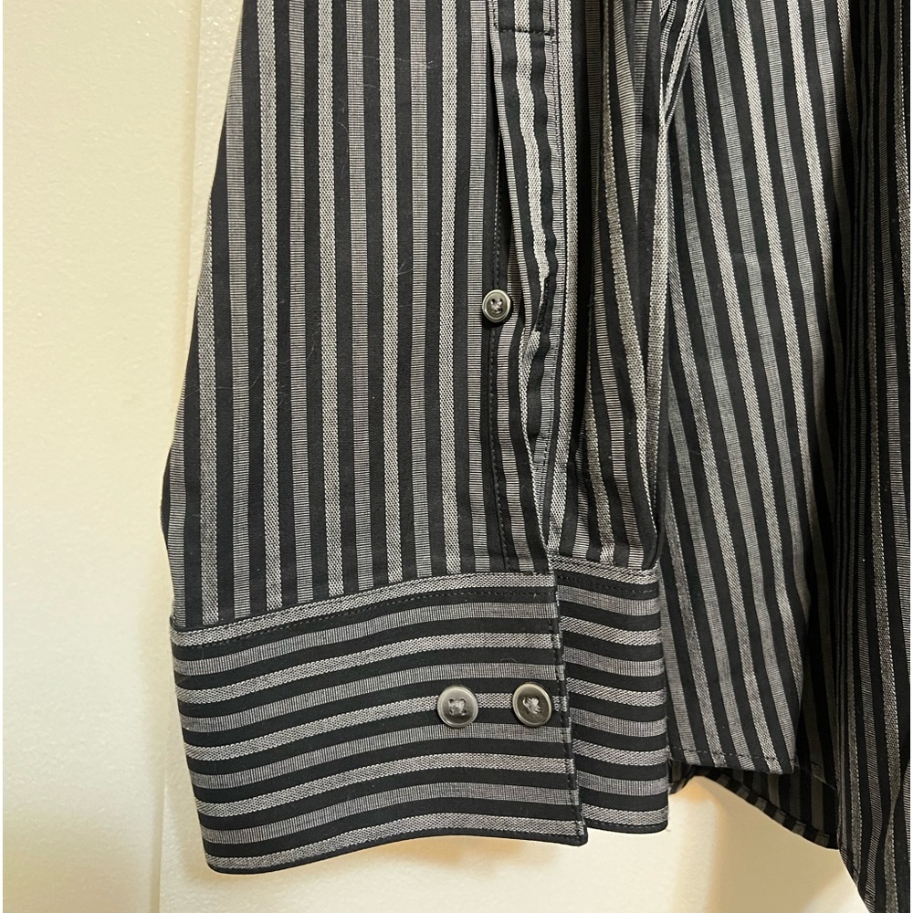 Apt. 9 big and tall stripped button up dress shirt. - Picture 4 of 4